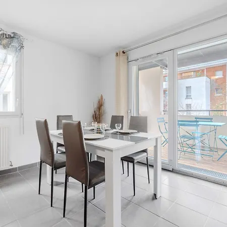 Quiet And Bright Terrace And Private P Apartment Balma